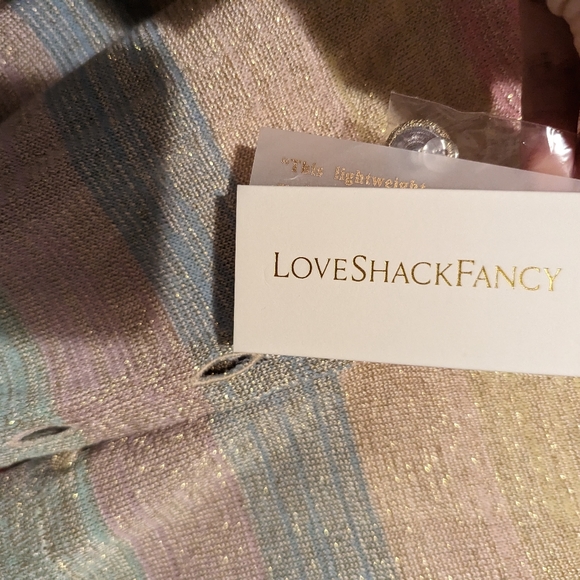 LoveShackFancy Asteria Stripe Crop Cardigan - Picture 5 of 6
